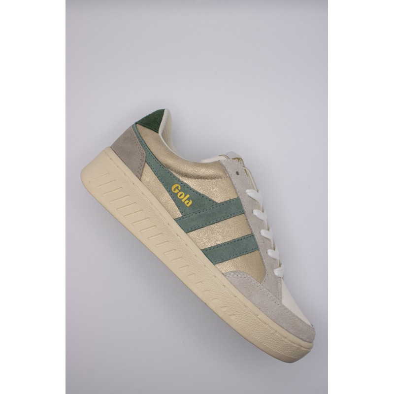 Baskets Gola Superslam Blaze femme bleu, or et vert – Confort & amorti