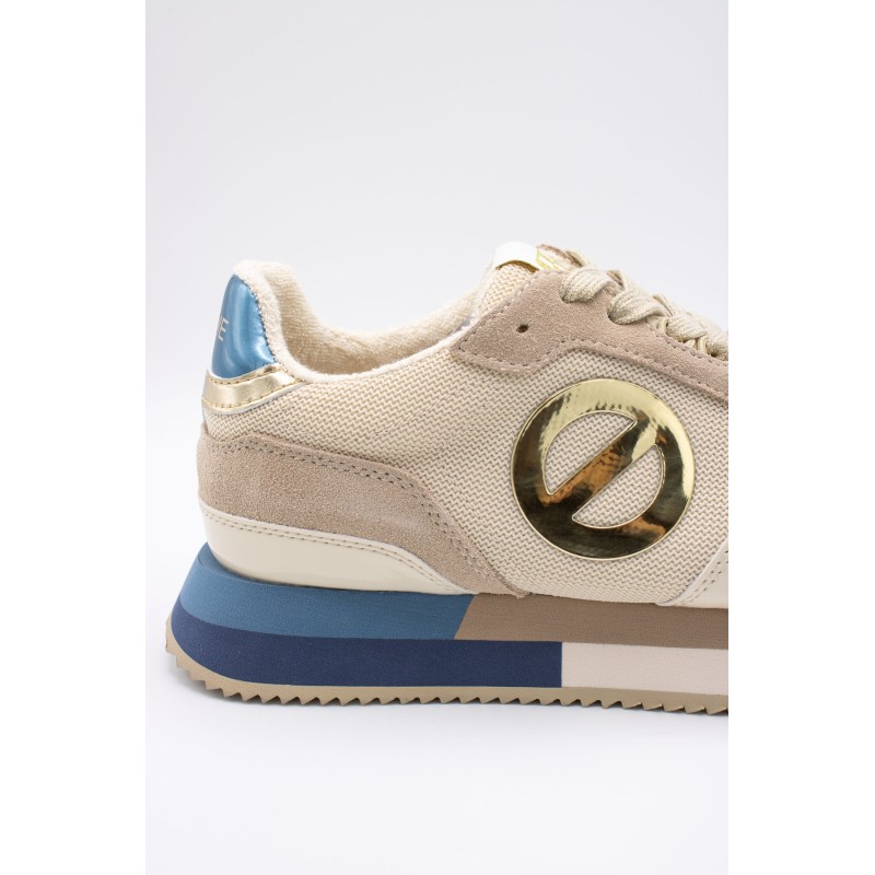 Baskets Mia Jogger bleu/beige - NO NAME Femme