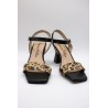 Sandales en cuir à talon fantaisie - PATRICIA MILLER Femme