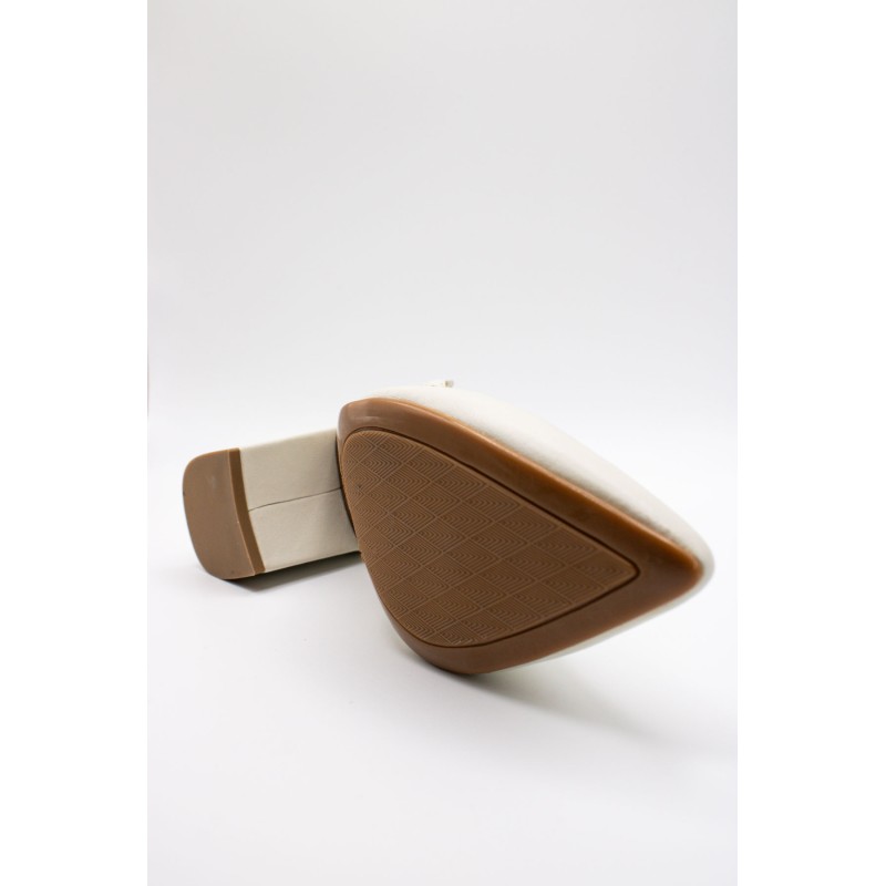 Escarpins slingback cuir crème Patricia Miller Femme cérémonie