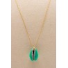 Collier coquillage coloré plaqué or 3 microns -  GUILA PARIS