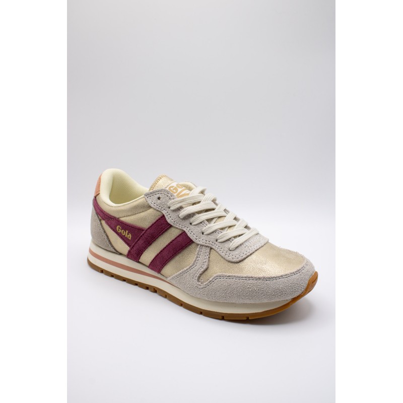 Gola Daytona Blaze femme – Baskets or cerise beige