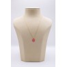 Collier médaille Indien réversible plaqué or 3 microns