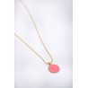 Collier médaille Indien réversible plaqué or 3 microns