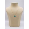 Collier médaille Indien réversible plaqué or 3 microns