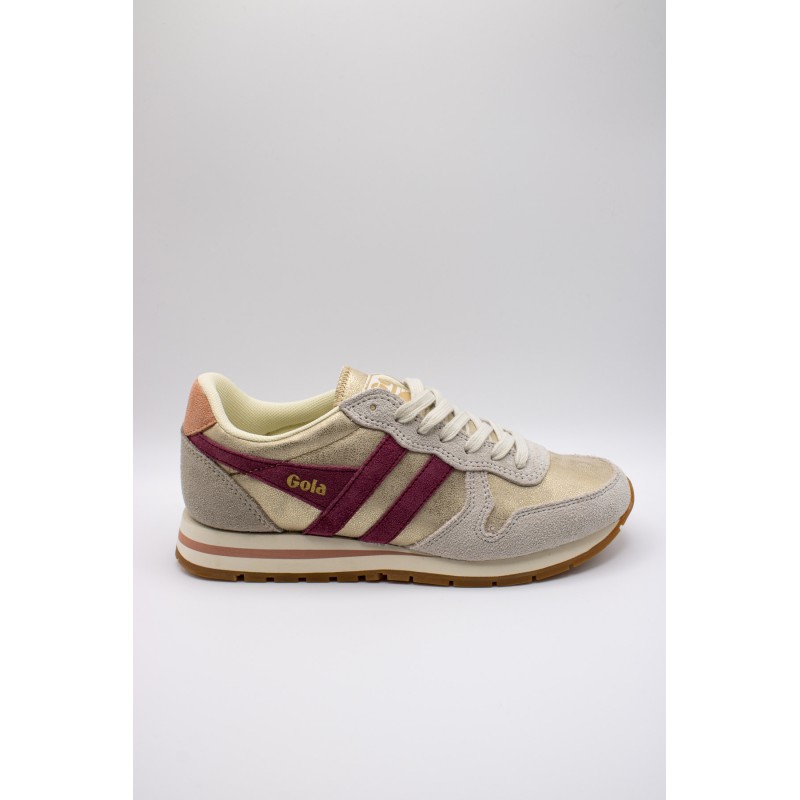 Gola Daytona Blaze femme – Baskets or cerise beige