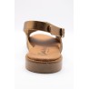 Sandales cuir bronze Carla Tortosa à brides croisées