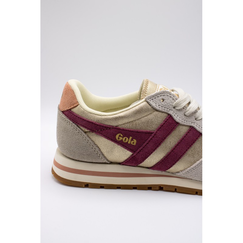 Gola Daytona Blaze femme – Baskets or cerise beige