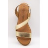 Sandales Carla Tortosa 11477 dorées femme en cuir