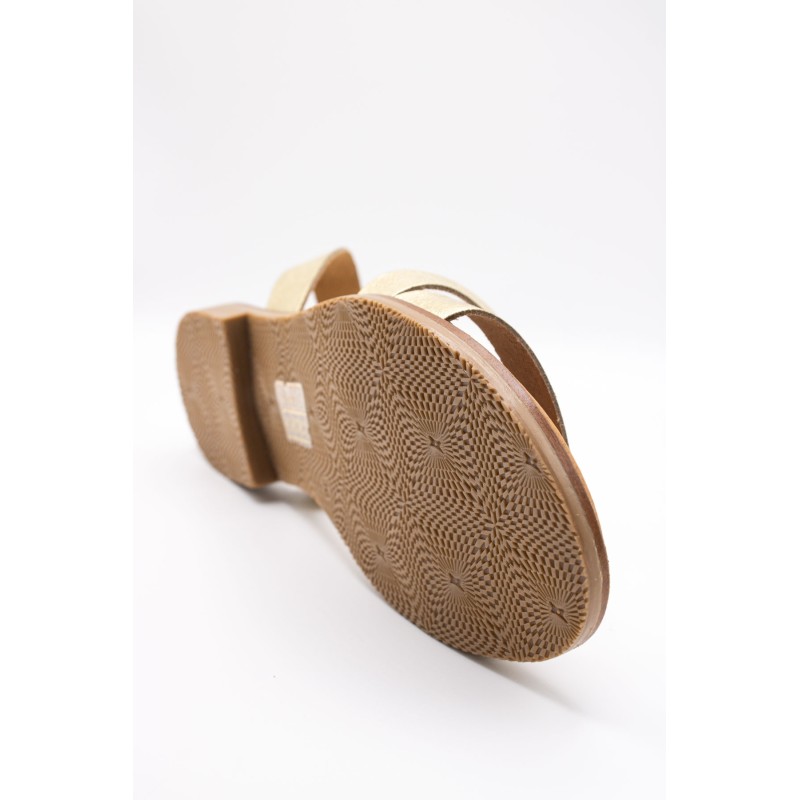 Sandales Carla Tortosa 11477 dorées femme en cuir