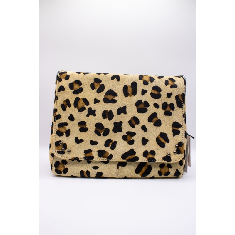 Sac bandoulière cuir léopard femme alba0928 CHARLAY STONE