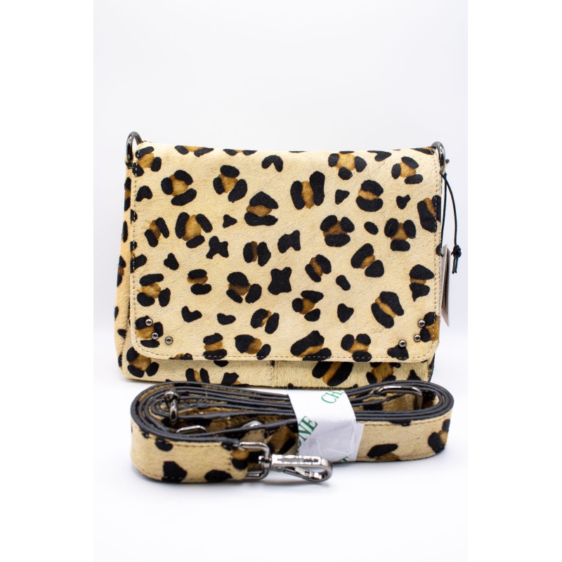 Sac bandoulière cuir léopard femme alba0928 CHARLAY STONE