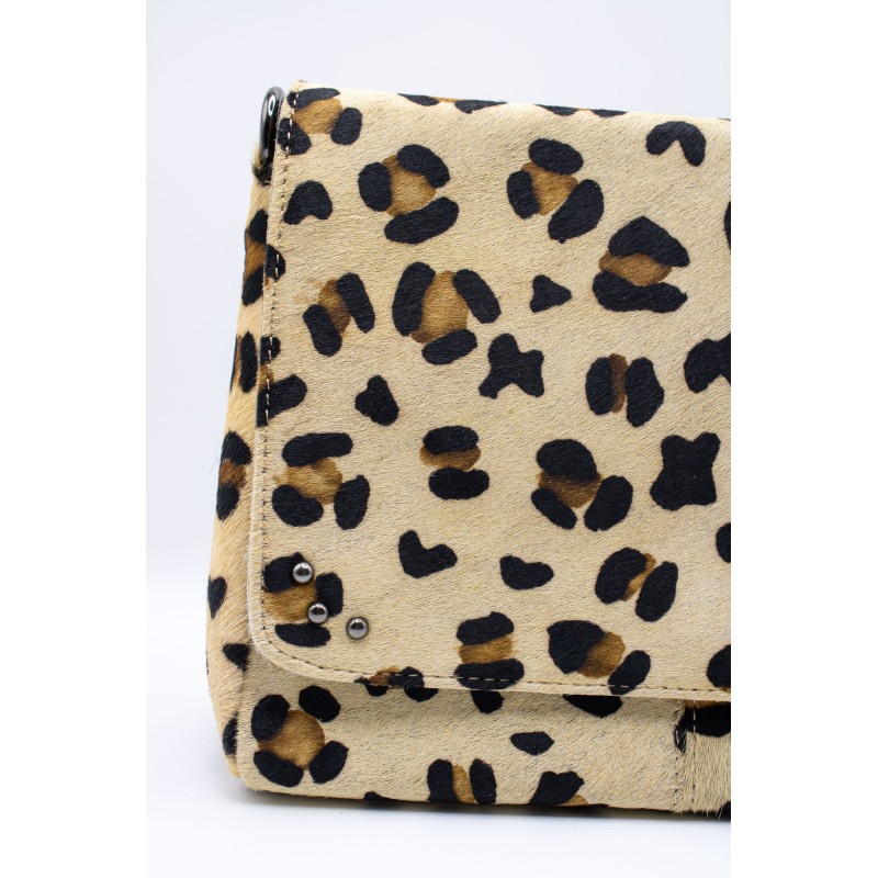 Sac bandoulière cuir léopard femme alba0928 CHARLAY STONE