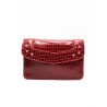 Sac cuir rouge effet croco MAYLI4682 CHARLAY STONE