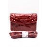 Sac cuir rouge effet croco MAYLI4682 CHARLAY STONE