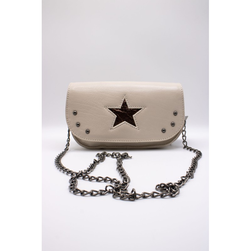 Sac cuir blanc femme ALICE HE899 CHARLAY STONE