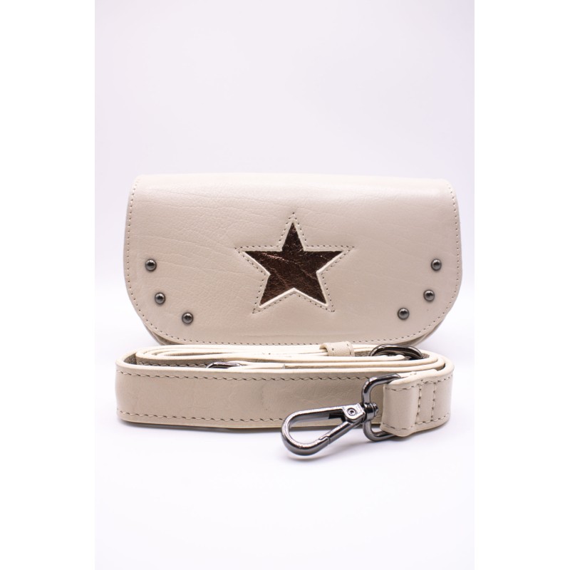 Sac cuir blanc femme ALICE HE899 CHARLAY STONE