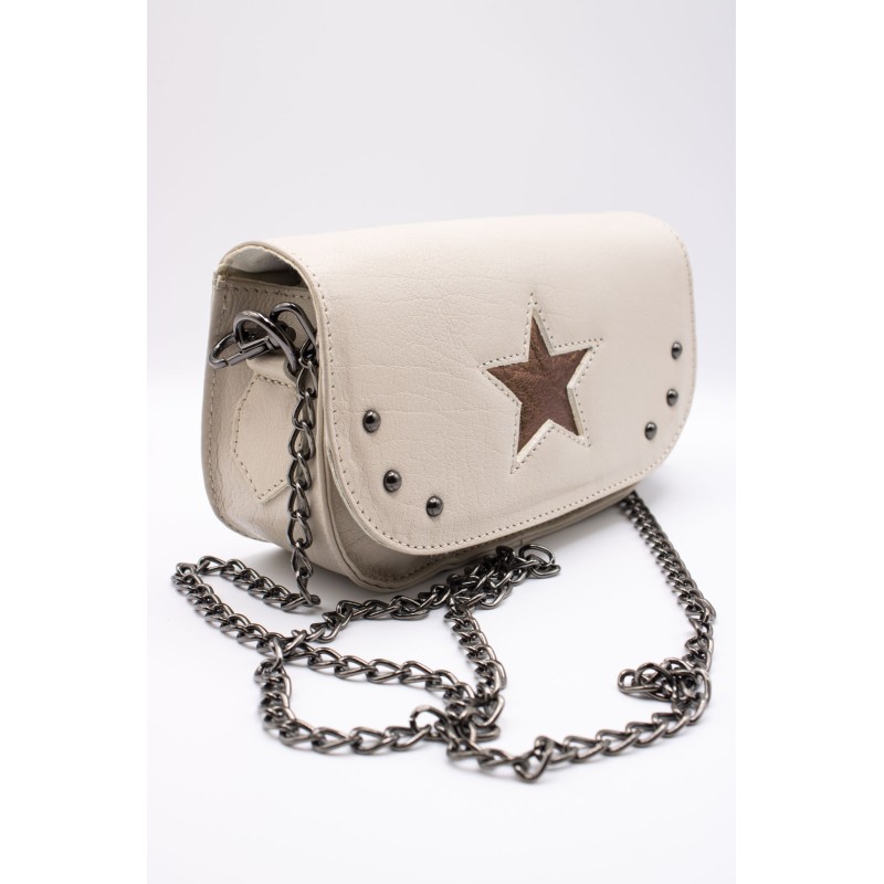 Sac cuir blanc femme ALICE HE899 CHARLAY STONE