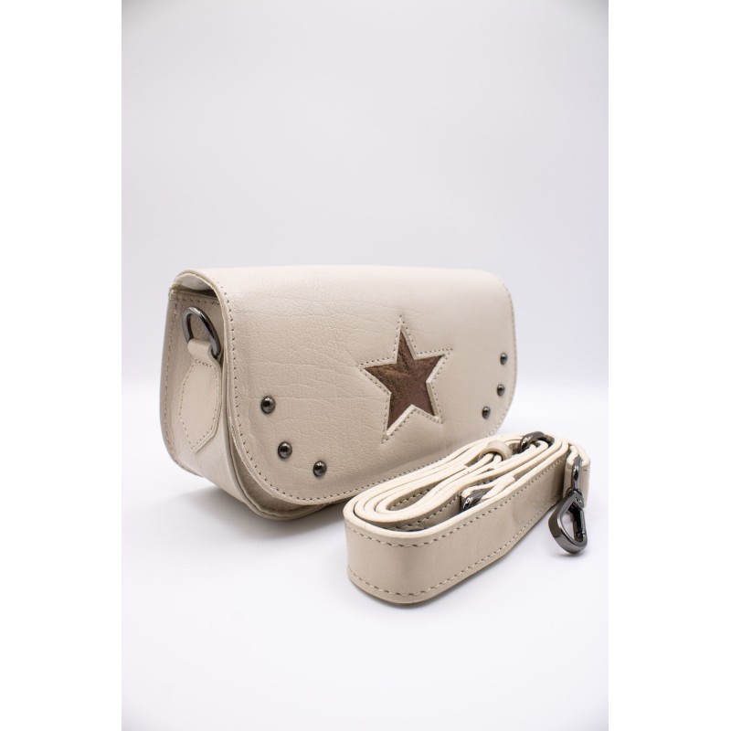 Sac cuir blanc femme ALICE HE899 CHARLAY STONE