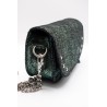 Sac cuir métallisé vert ALICE HE899 CHARLAY STONE