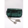 Sac cuir métallisé vert ALICE HE899 CHARLAY STONE