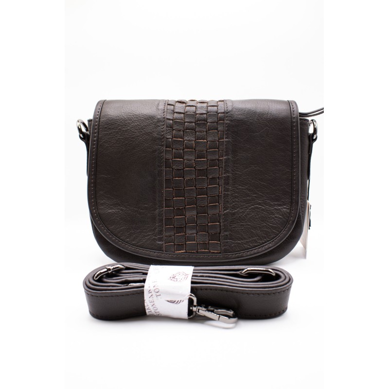 Sac cuir marron LOU5004 CHARLAY STONE