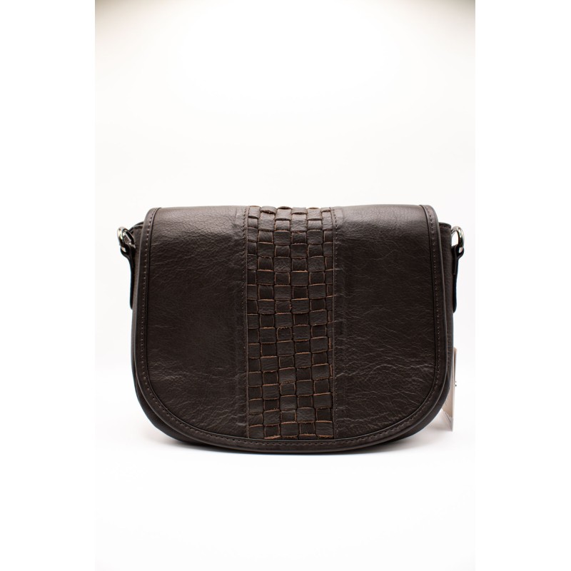 Sac cuir marron LOU5004 CHARLAY STONE