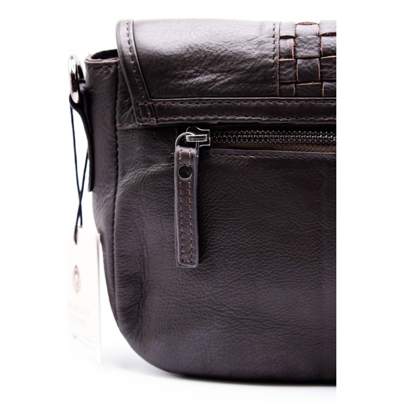 Sac cuir marron LOU5004 CHARLAY STONE