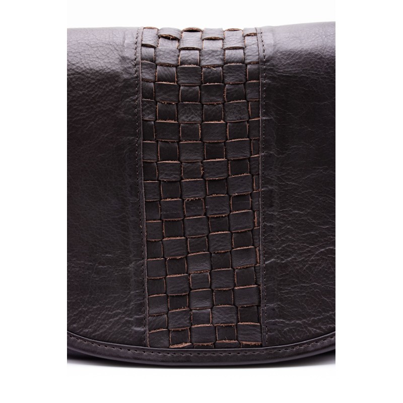 Sac cuir marron LOU5004 CHARLAY STONE