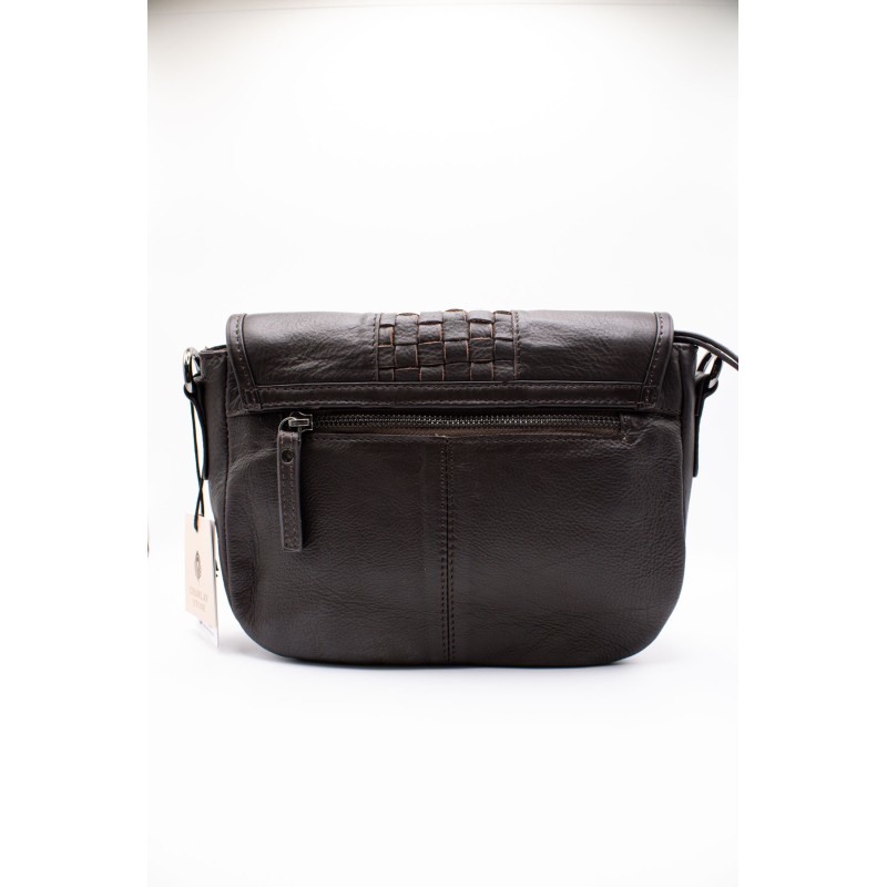 Sac cuir marron LOU5004 CHARLAY STONE