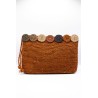 Pochette raphia sucre brun fait main NATURELLEMENT
