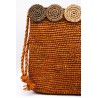 Pochette raphia sucre brun fait main NATURELLEMENT