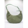 Petit sac à main en cuir vert amande | Femme