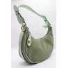 Petit sac à main en cuir vert amande | Femme