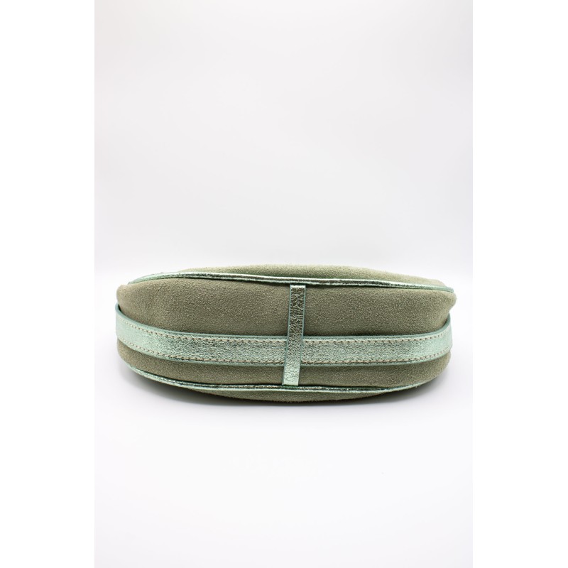 Petit sac à main en cuir vert amande | Femme