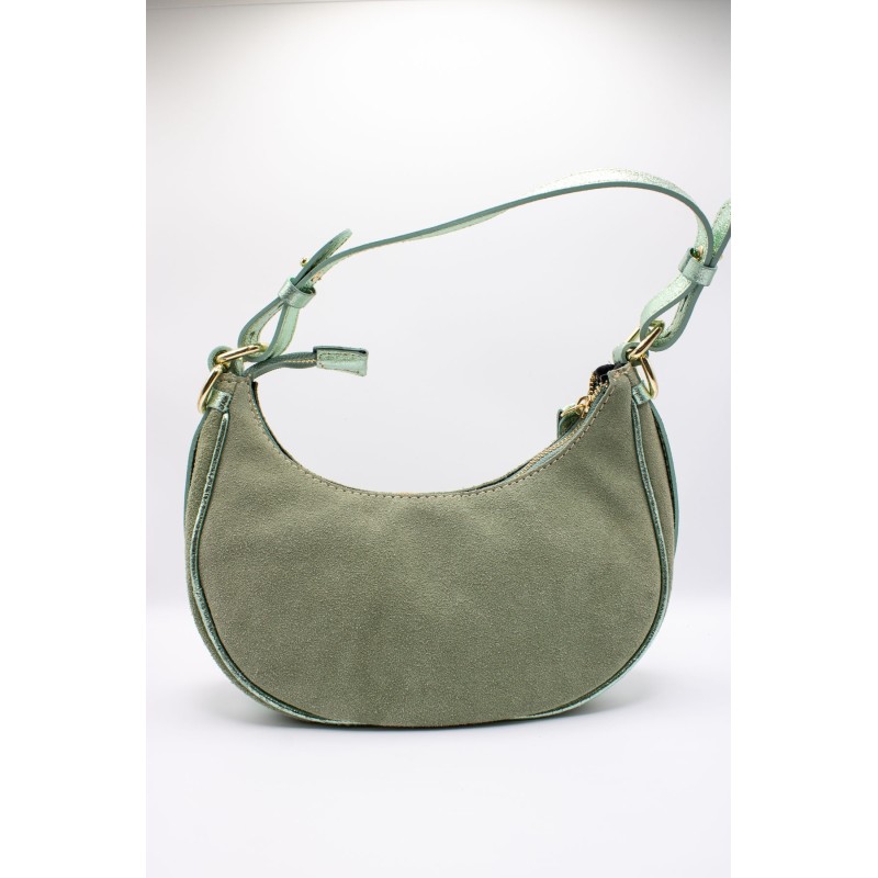 Petit sac à main en cuir vert amande | Femme