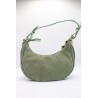 Petit sac à main en cuir vert amande | Femme