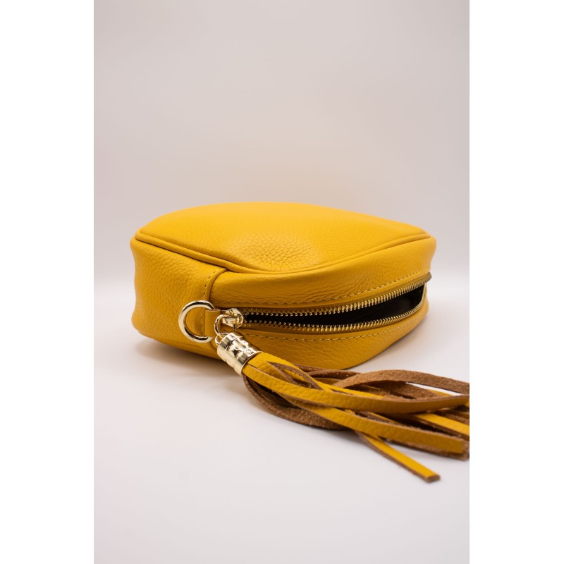 Sac à main cuir jaune bandoulière réglable MARLON