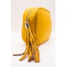 Sac à main cuir jaune bandoulière réglable MARLON