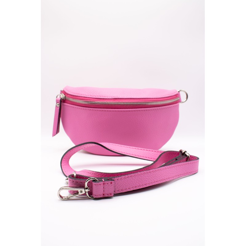 Banane cuir rose bonbon Marlon fabrication Italie
