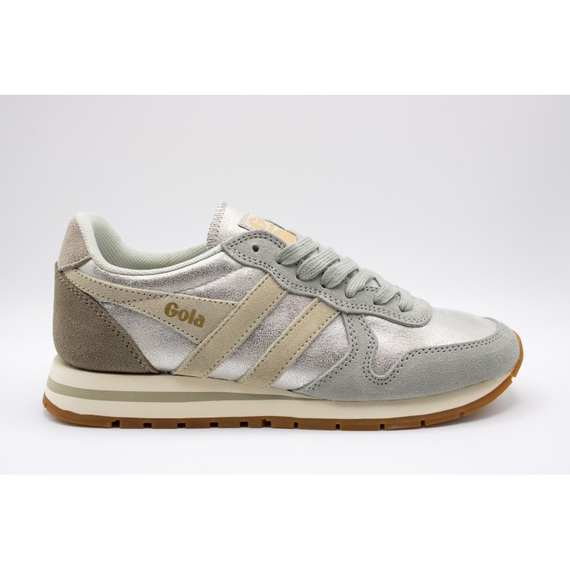 Daytona Blaze Silver, Wheat, feather grey - Baskets femme Gola
