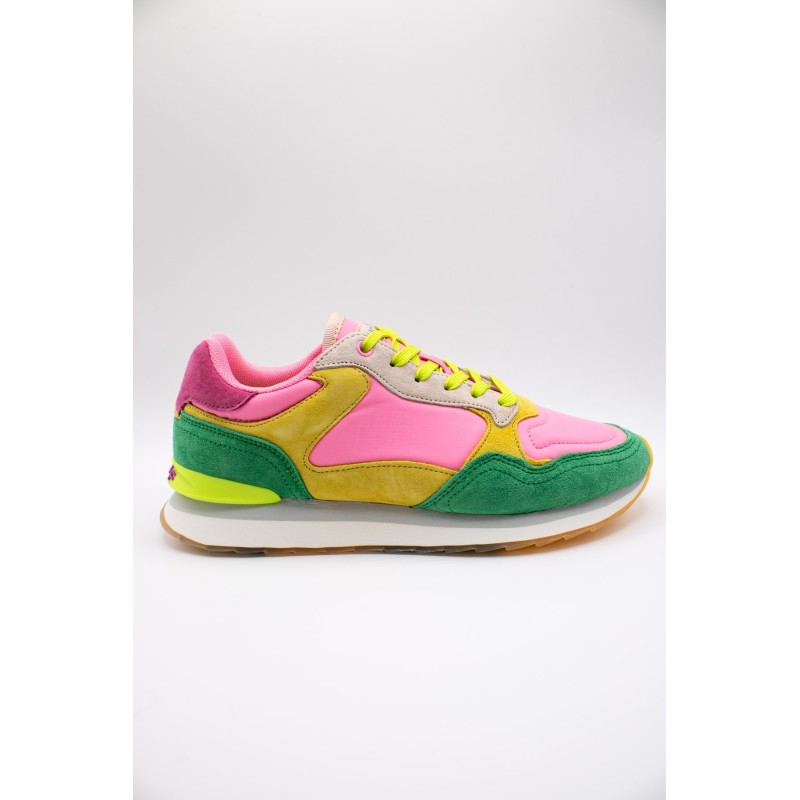 Sneakers Santa Marta HOFF vert et rose femme