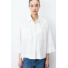 Blouse blanche oversize femme en coton | Grace & Mila