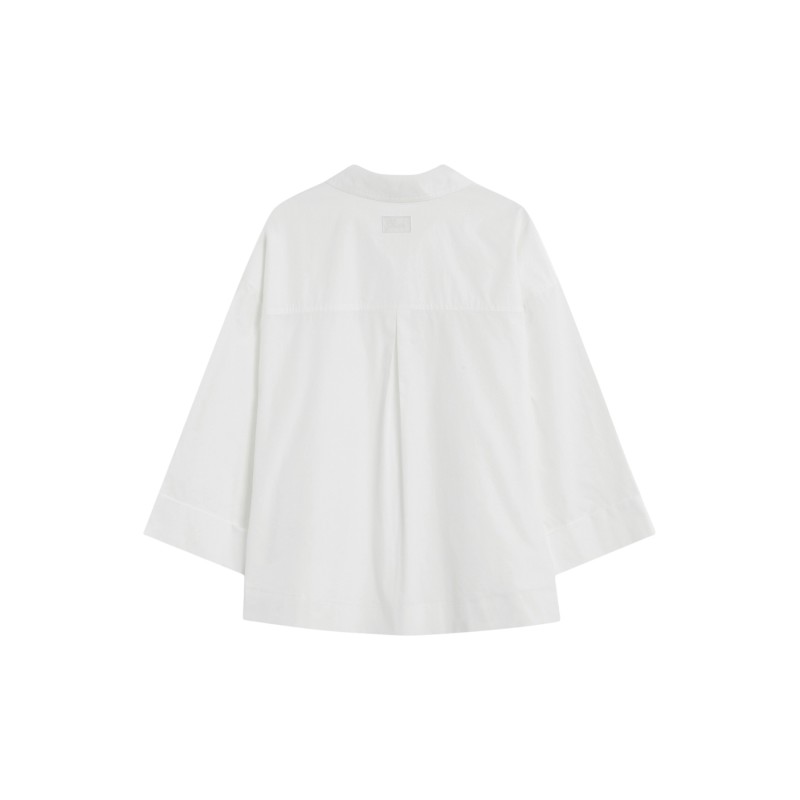 Blouse blanche oversize femme en coton | Grace & Mila