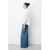 Blouse blanche oversize femme en coton | Grace & Mila