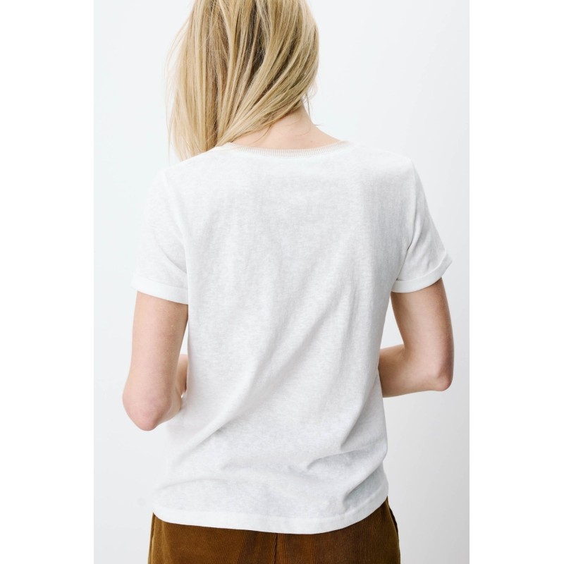 T-shirt femme col V manches courtes | Grace & Mila