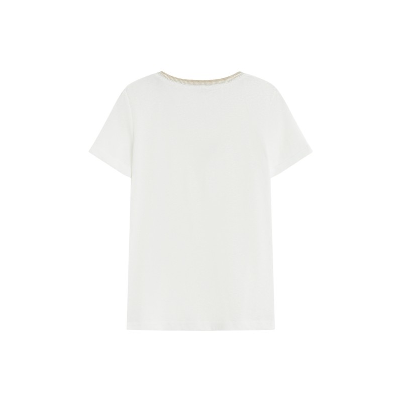 T-shirt femme col V manches courtes | Grace & Mila