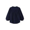 Blouse bleu marine femme col V ample | Grace & Mila