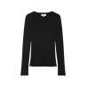 Pull noir femme maille fine lurex | Grace & Mila