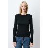 Pull noir femme maille fine lurex | Grace & Mila